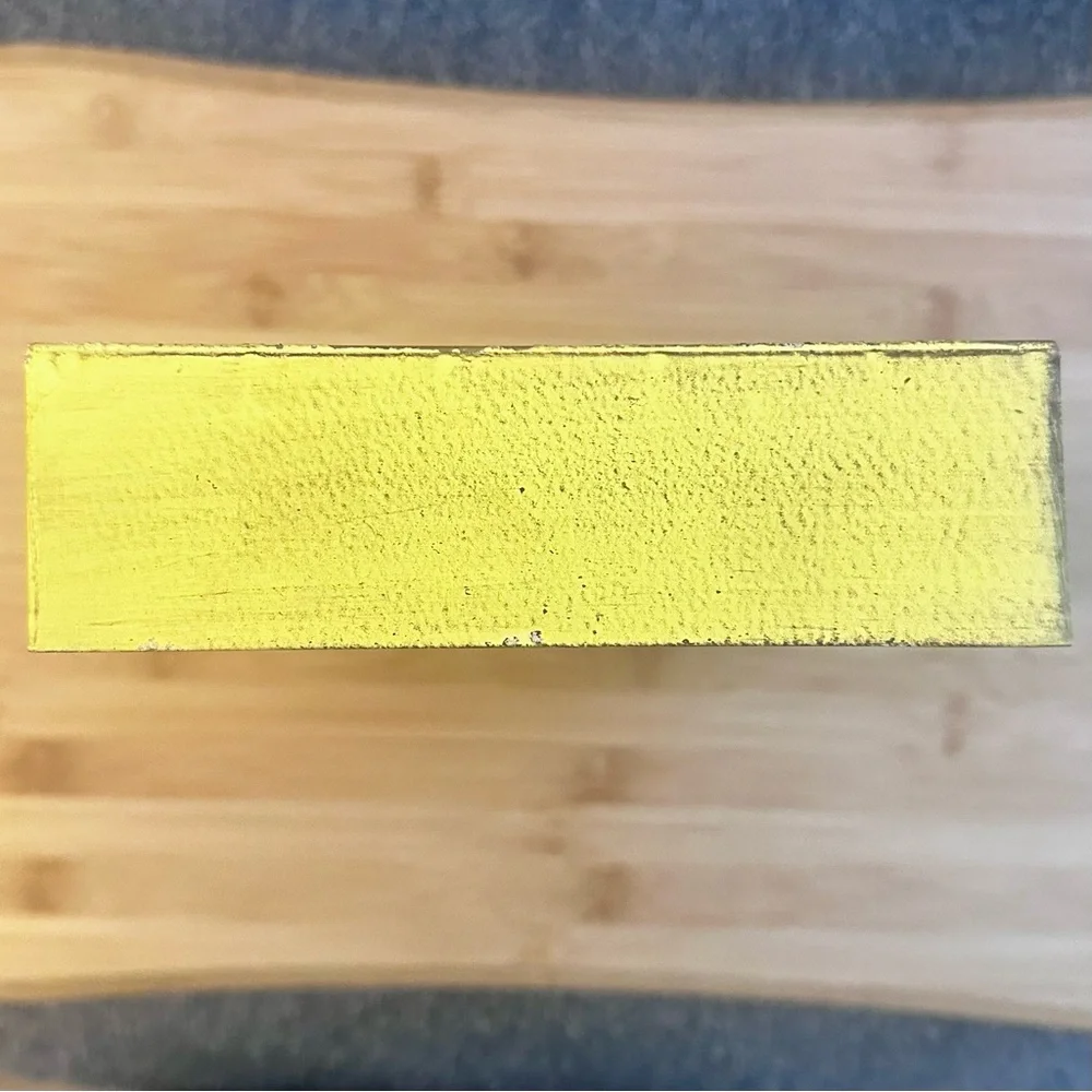 LETTER “E”- Rustic Yellow and White Letter N Wall Decor